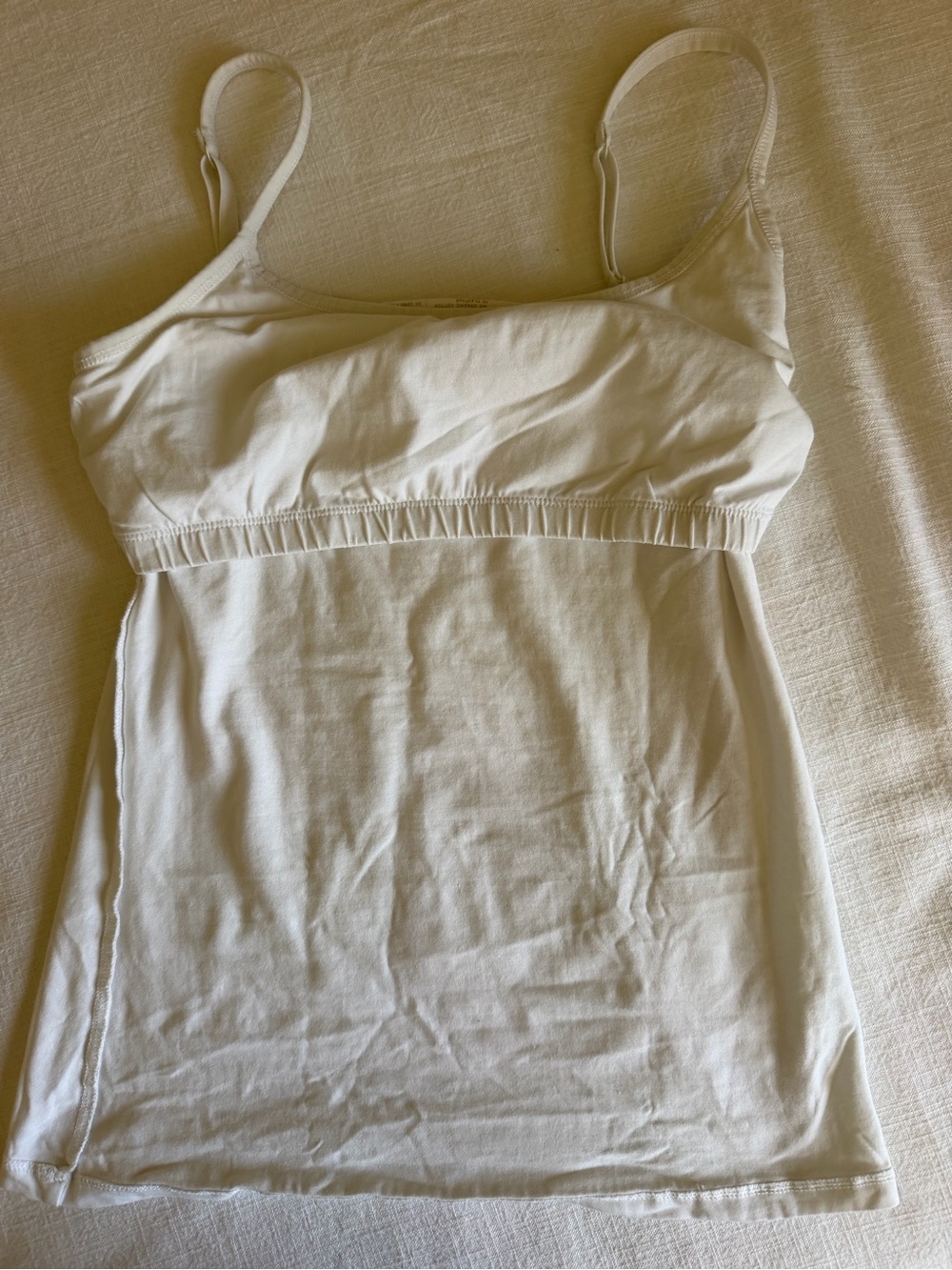 Pact 95% Organic Cotton White Everyday Spaghetti Strap Camisole - Picture 5 of 8